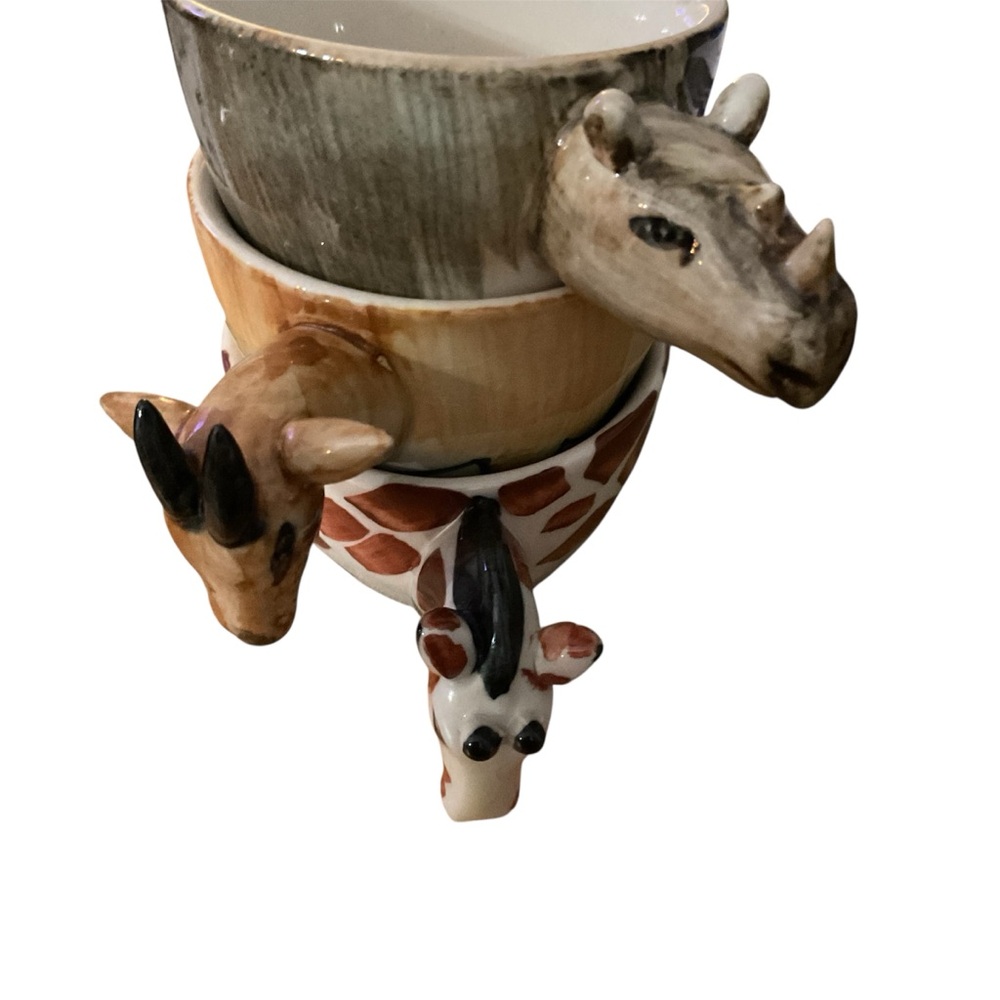Animal Handle Ceramic espresso Set